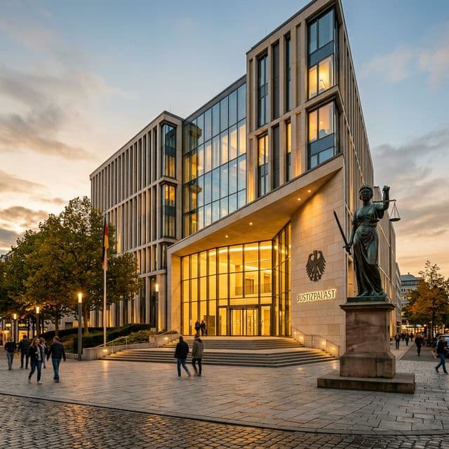 Modernes deutsches Gerichtsgebäude